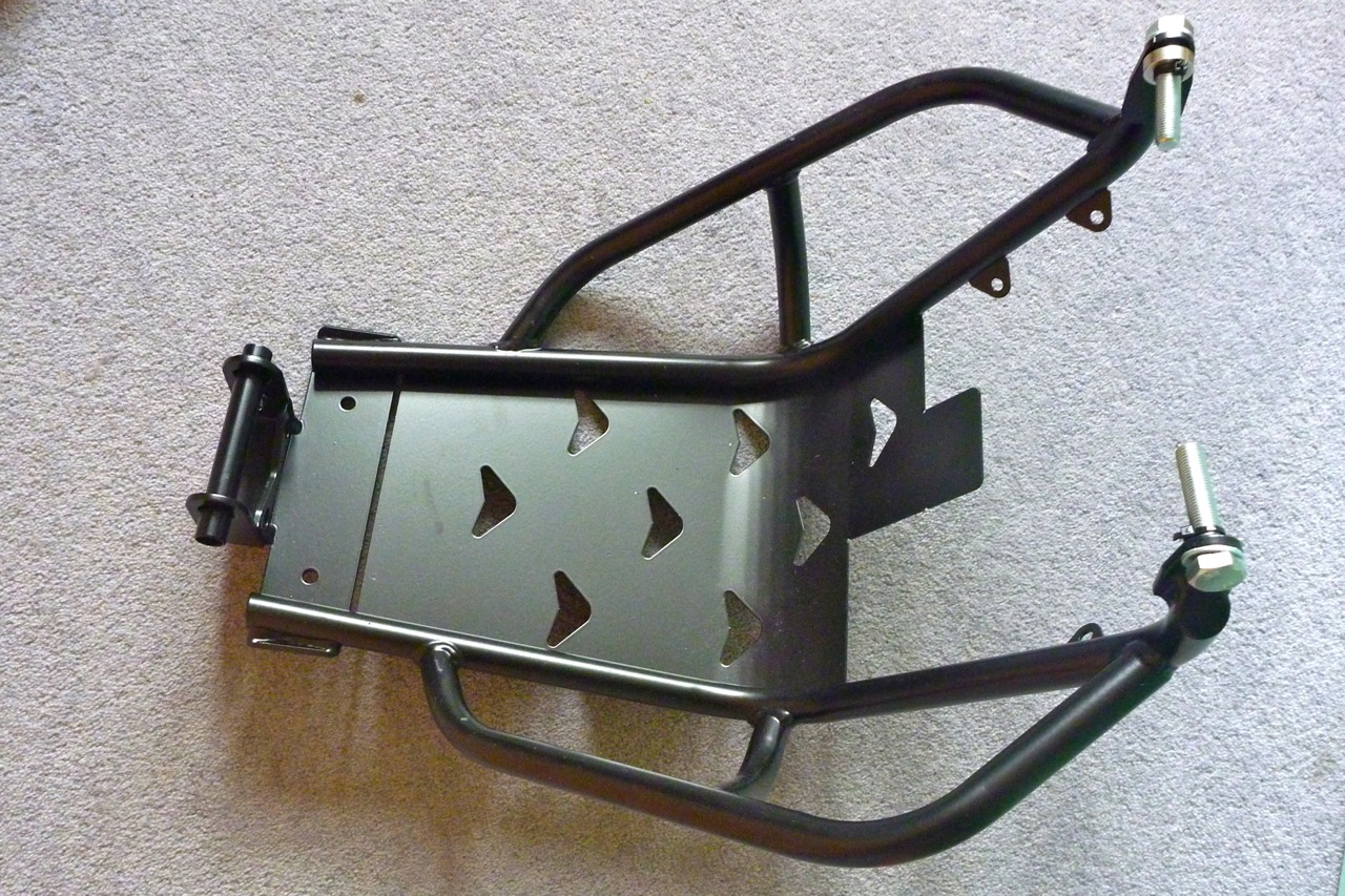Honda CB500X Rally Raid bashplate, Palmer windshield adjuster